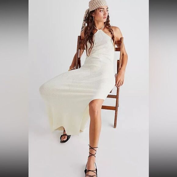 Free People Dresses & Skirts - NWT FREE PEOPLE KRISTY SWEATER MIDI DRESS